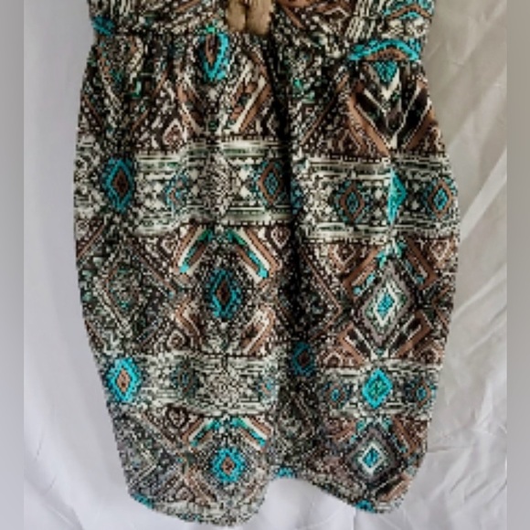 Billibong Aztec Print Ruched Bodice SunDress - Picture 7 of 10